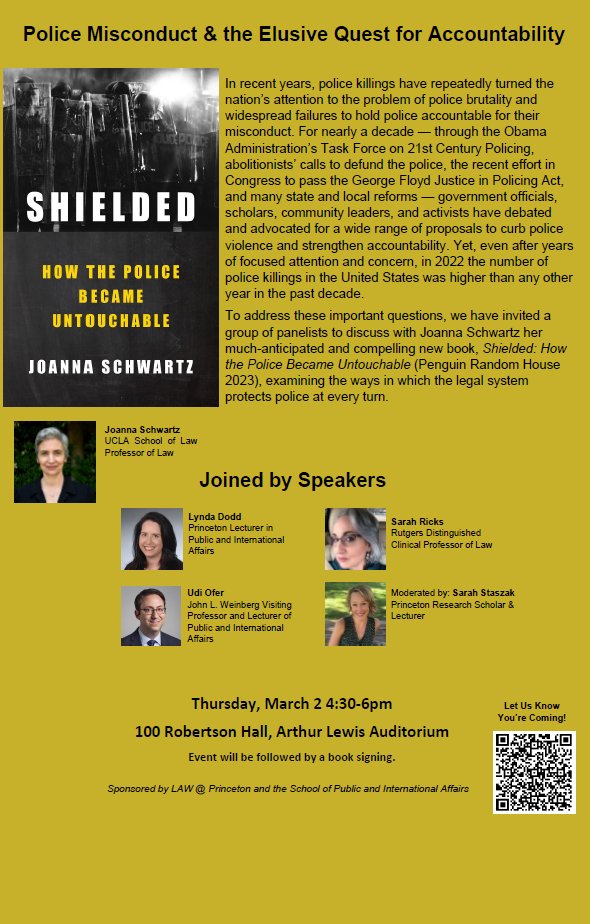 Police Misconduct and the Elusive Quest for Accountability Princeton